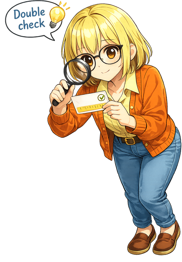 Goldie double checking a result