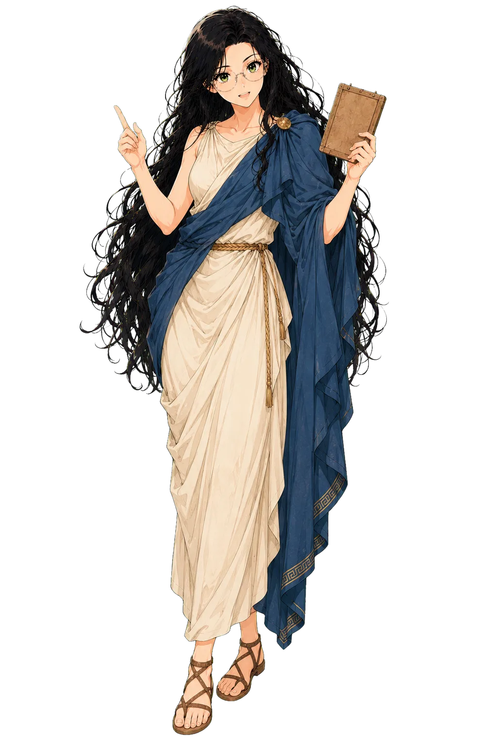 Sage dressed as an ancient Greek philosopher