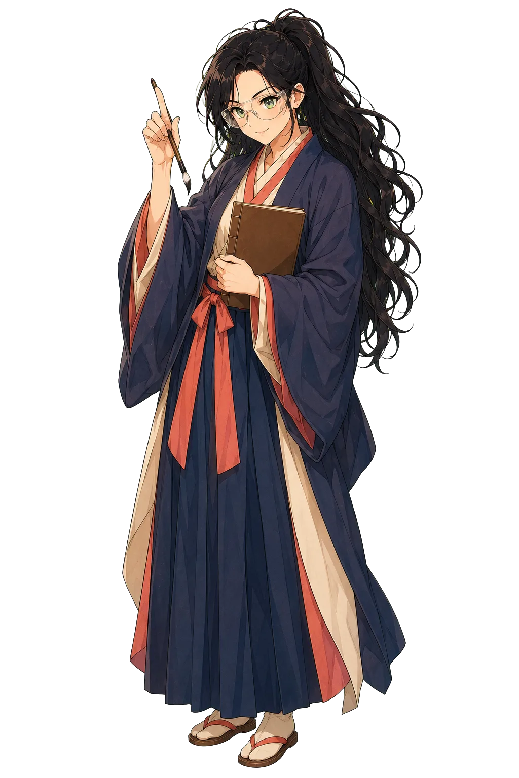 Sage dressed as a historical Japanese scholar