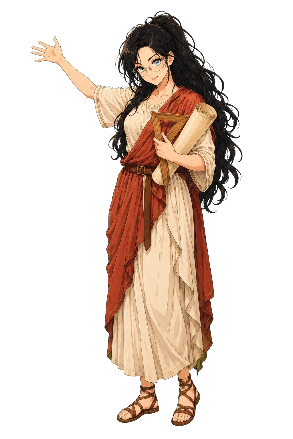 Sage dressed as a Roman engineer