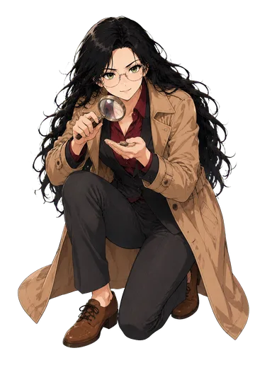 Sage dressed as a detective