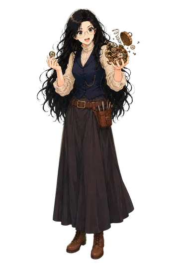 Sage dressed as a Victorian inventor