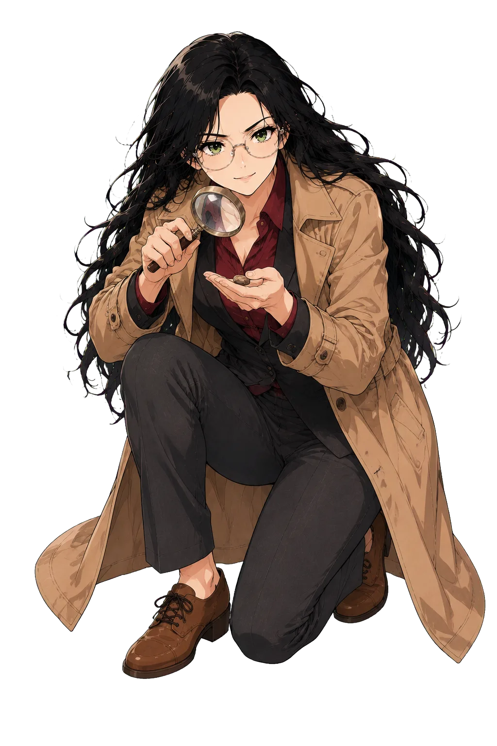 Sage dressed as a detective