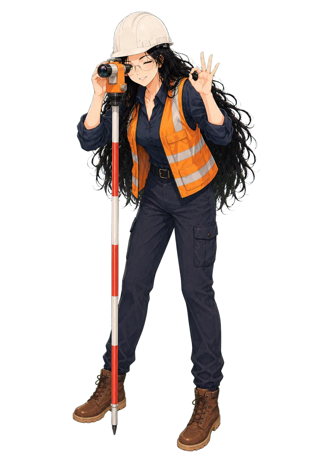 Sage dressed as a land surveyor