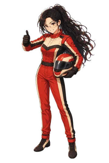 Sage dressed as a racecar driver