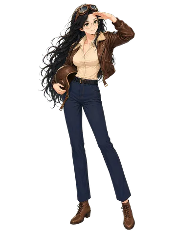 Sage dressed as an aviator