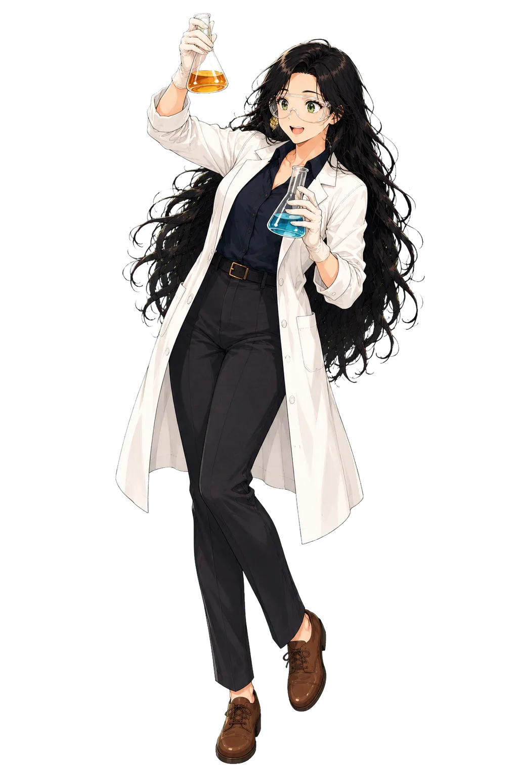 Sage dressed as a chemist