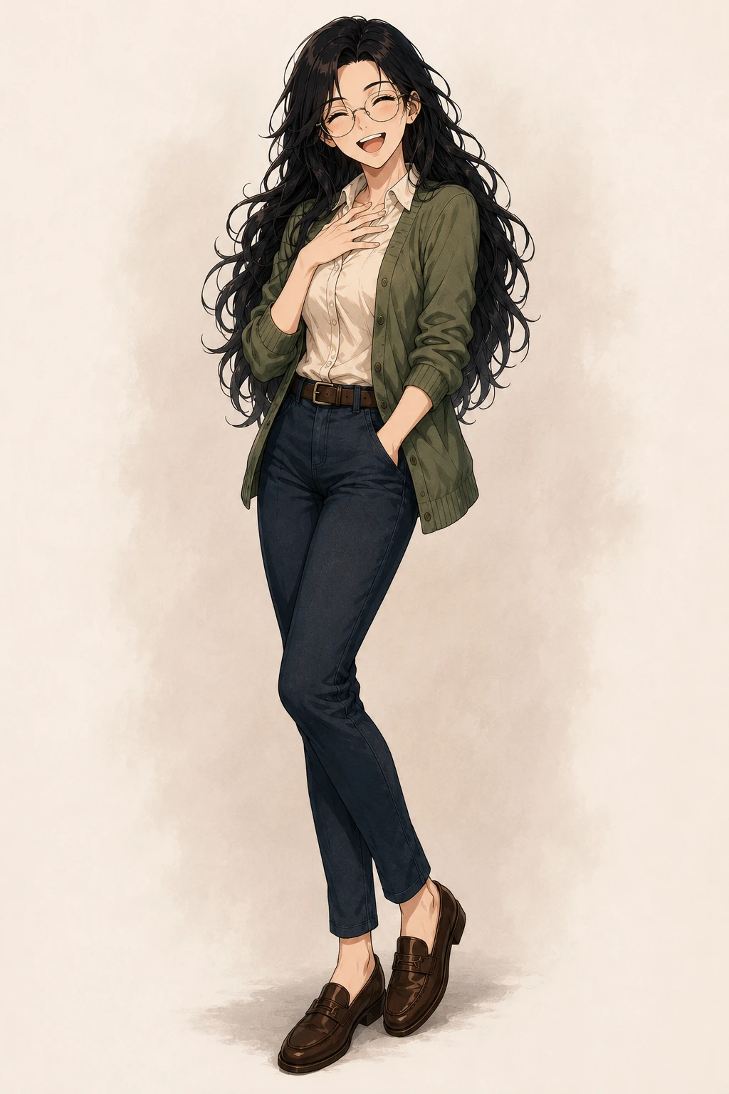 Sage smiling calmly, here to help