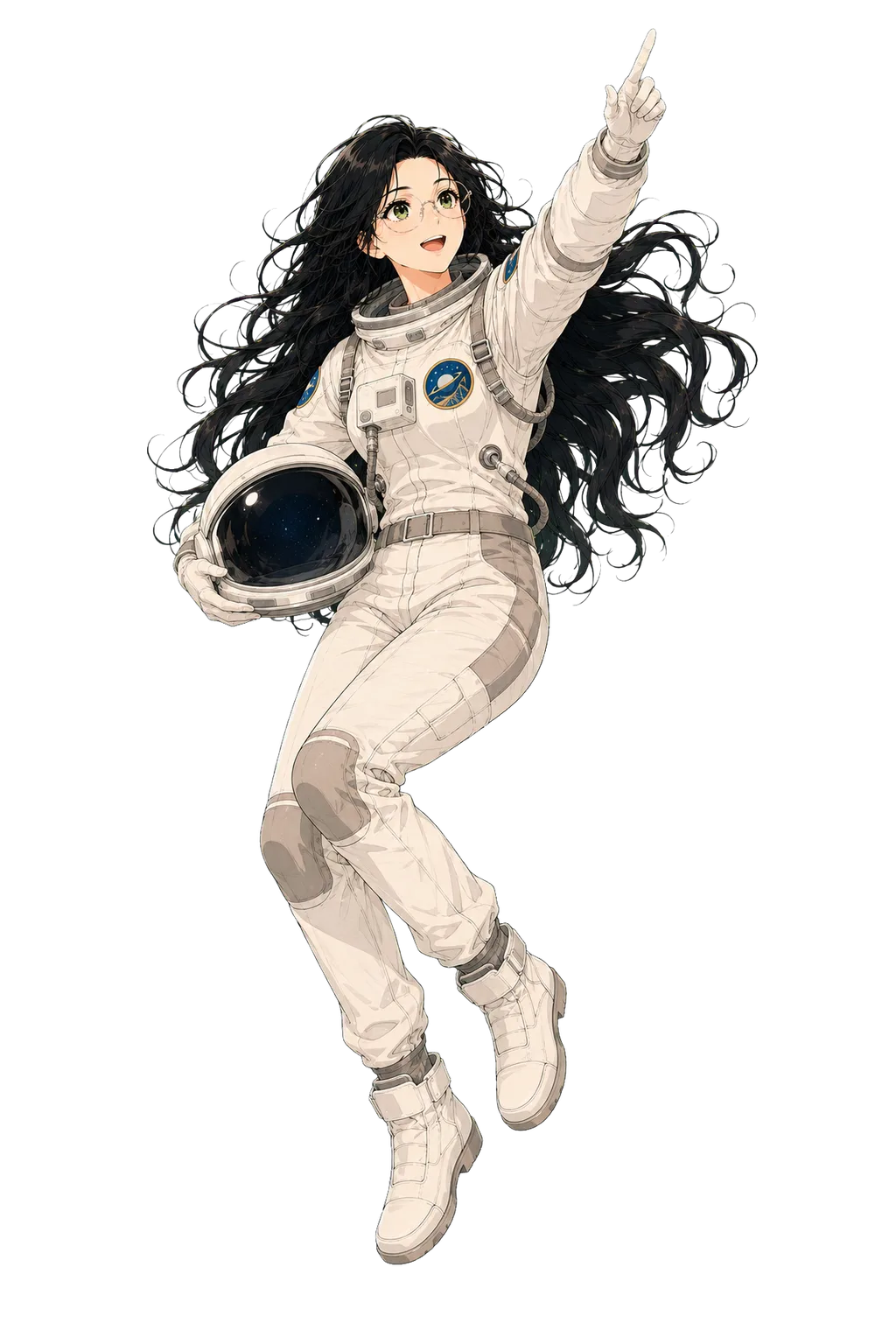Sage dressed as an astronaut