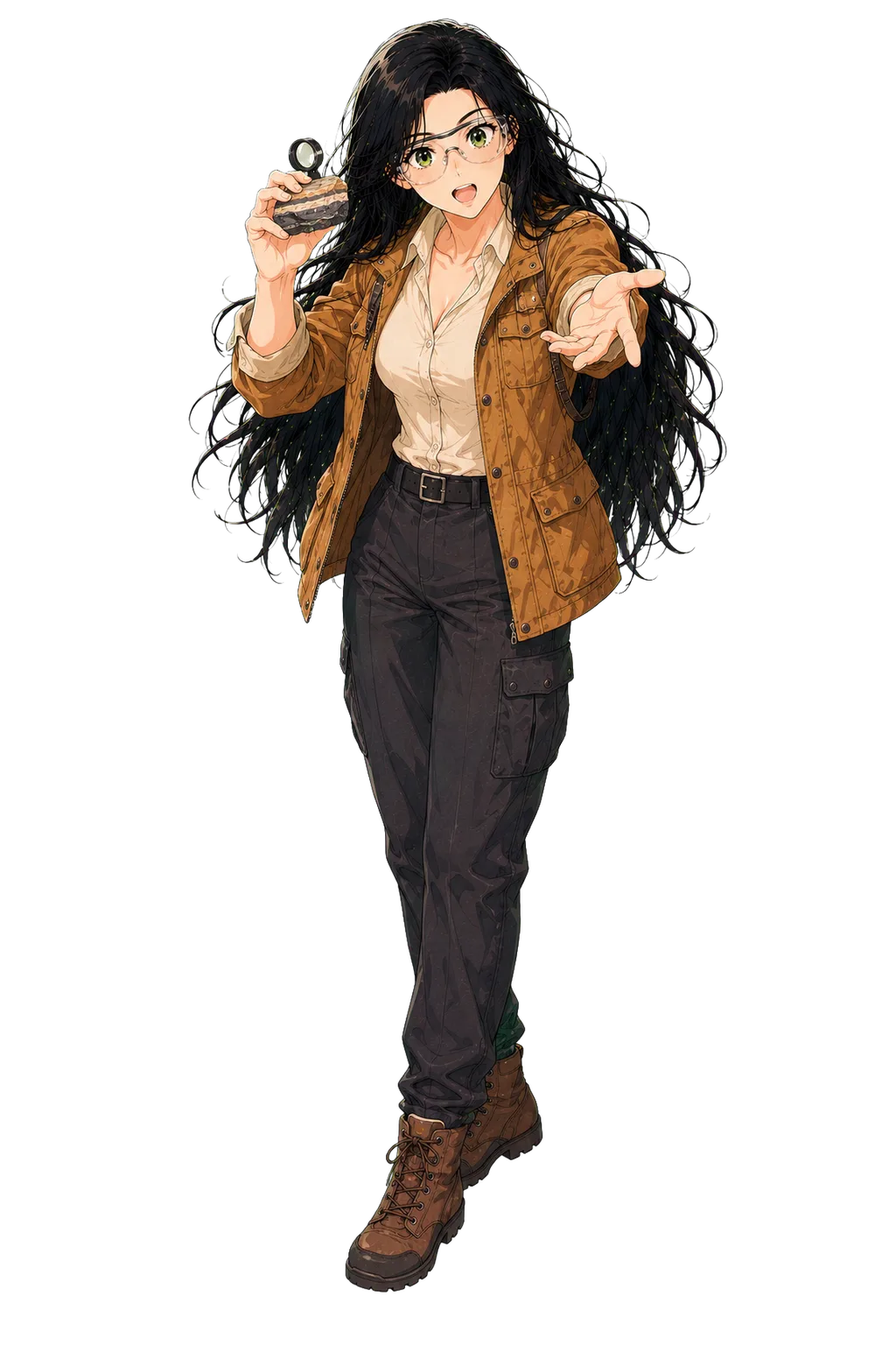 Sage dressed as a geologist