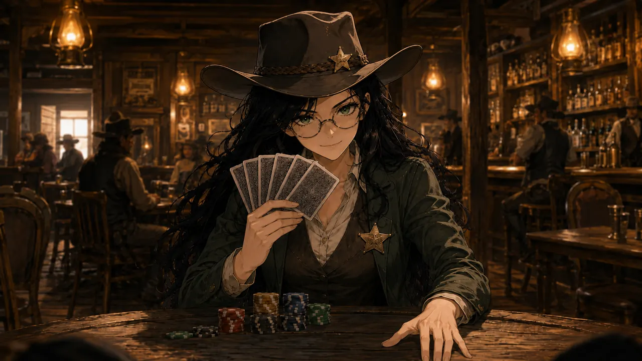 Sheriff Sage at the poker table